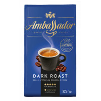 Кава Ambassador мелена 225г вак.уп. "Dark Roast" (am.53589)