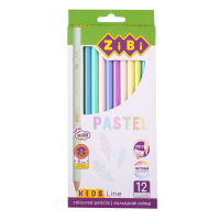 Colored pencils ZiBi Kids line Pastel, 12 pcs (ZB.2470)
