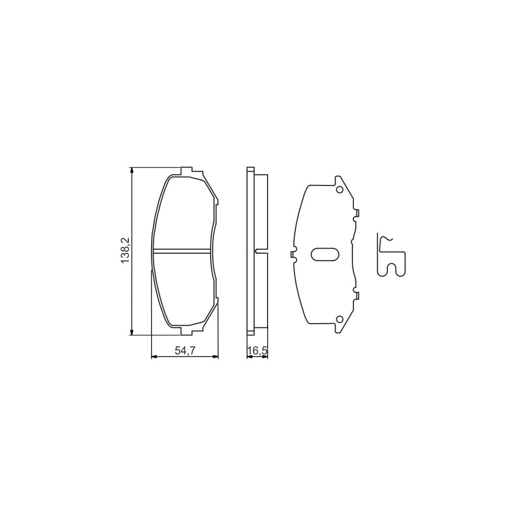 Гальмівні колодки Bosch 0 986 494 241 Гальмівні колодки Bosch 0 986 494 241