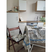 Provence tablecloth with Mira edging 136x136 (4823093439788)