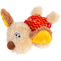 Dog toy GiGwi Plush Dog with a squeaker 13 cm (75304Collar)