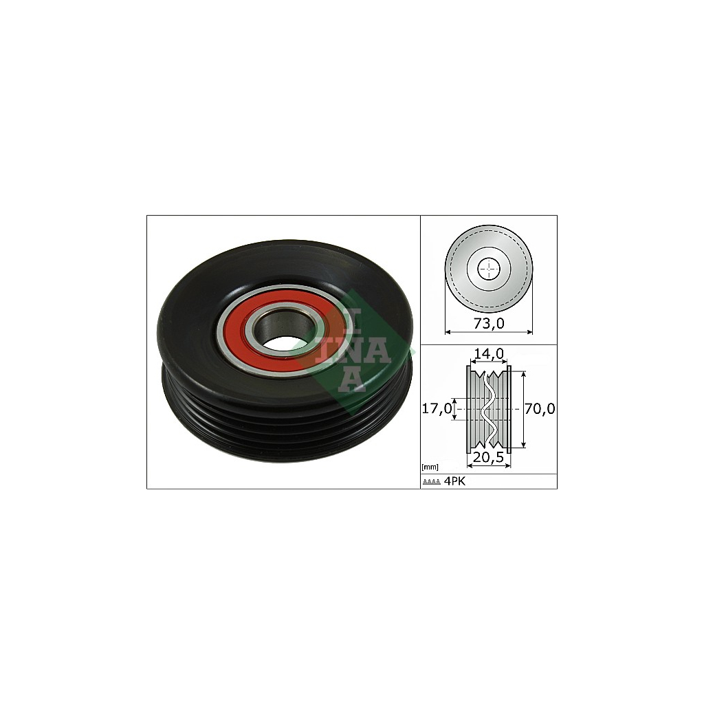 Ролик натягувача ременя INA 531 0853 10 Ролик натягувача ременя INA 531 0853 10