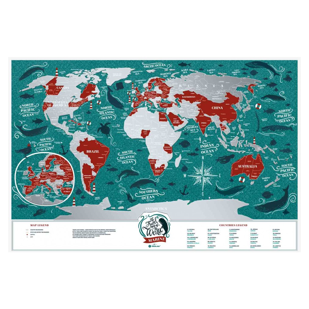 Скретч карта 1DEA.me Travel Map Marine World (13020)