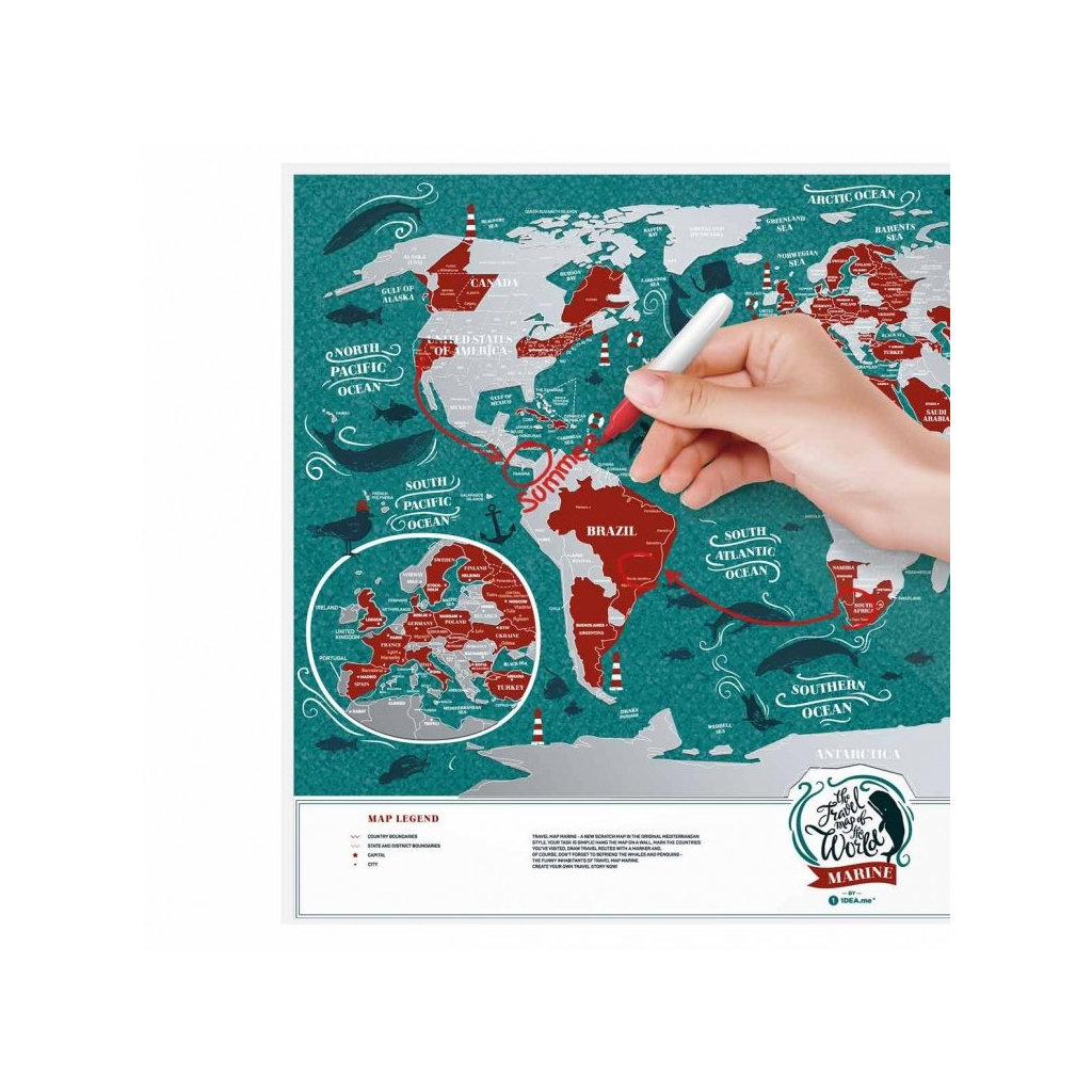 Скретч карта 1DEA.me Travel Map Marine World (13020)