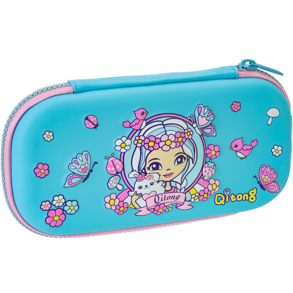 Пенал Cool For School 1 відділення з органайзером блакитний (QT-5634-Blue) Пенал Cool For School 1 відділення з органайзером блакитний (QT-5634-Blue)