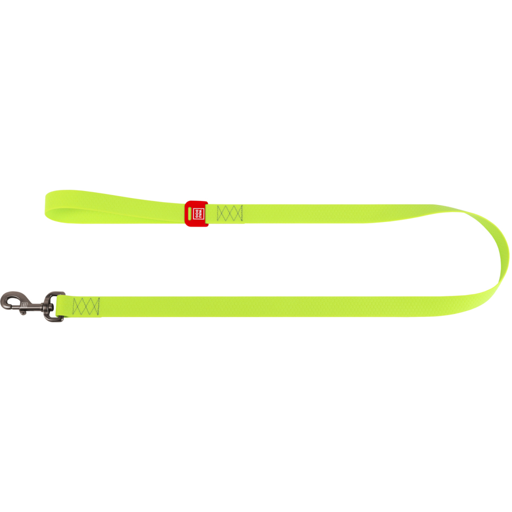 Повідець для собак WAUDOG Waterproof M Ш 20 мм Д 183 см салатовий (27295)