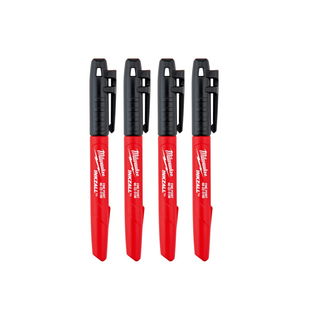 Маркер Milwaukee набір INKZALL для будмайданчика тонких 4 шт. (4932480551) Маркер Milwaukee набір INKZALL для будмайданчика тонких 4 шт. (4932480551)