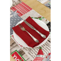 Table napkin Provence Merry Christmas red 35x45 cm (4823093449312)