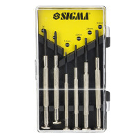 Set of Sigma screwdrivers for precision work 6 pcs CrV (case) (4003051)