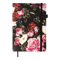 Notebook Buromax Cherie A5 96 sheets, unlined black (BM.295005-01)