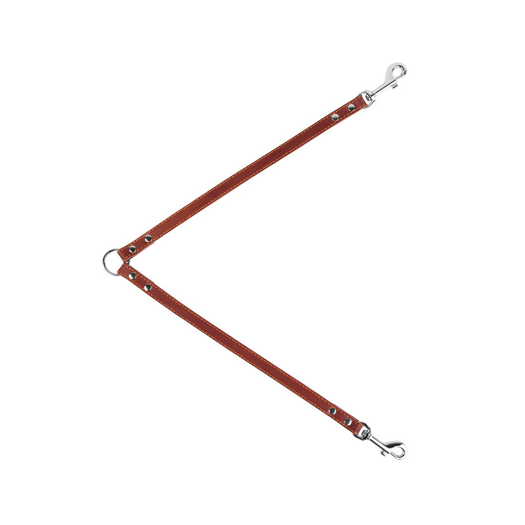 Повідець для собак Collar спарка Ш 14 мм Д 40 см коричневий (00436)