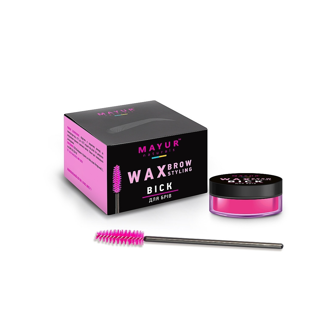 Крем для брів Mayur Wax Brow Styling Віск з аргановою олією 10 мл (4820230953084)