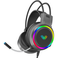 Навушники Aula S608 Wired Gaming Headset 3.5mm*2 + USB Black (6948391235509)
