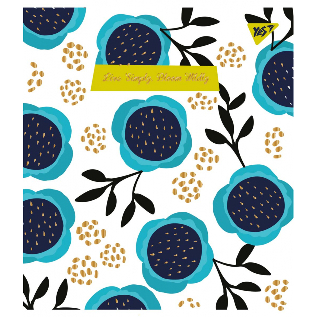 Зошит Yes А5 Wild Bloom 18 аркушів клітинка (765198) Зошит Yes А5 Wild Bloom 18 аркушів клітинка (765198)