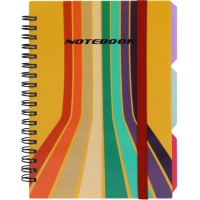 Notebook Optima Desing 42, B6 with dividers 100 sheets, cell (O20358-42)