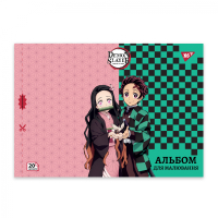 Yes A4 drawing album 20 staples with perforation Demon Slayer (130586)