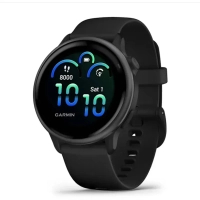 Смарт-годинник Garmin vivoactive 6, Black/Slate, GPS смарт-годинник (010-02985-00)