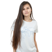 Sol's Pioneer Women World Map T-shirt white XL (03579102/104XL)