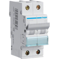 Automatic switch Hager 2-p. C 10A (6kA) 2M (A) (MCN210)