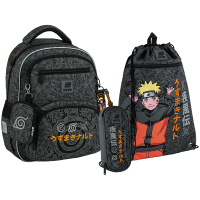 Шкільний набір Kite Education Naruto Shippuden 773 (рюкзак + пенал + сумка для взуття) (SET_NR25-773M)
