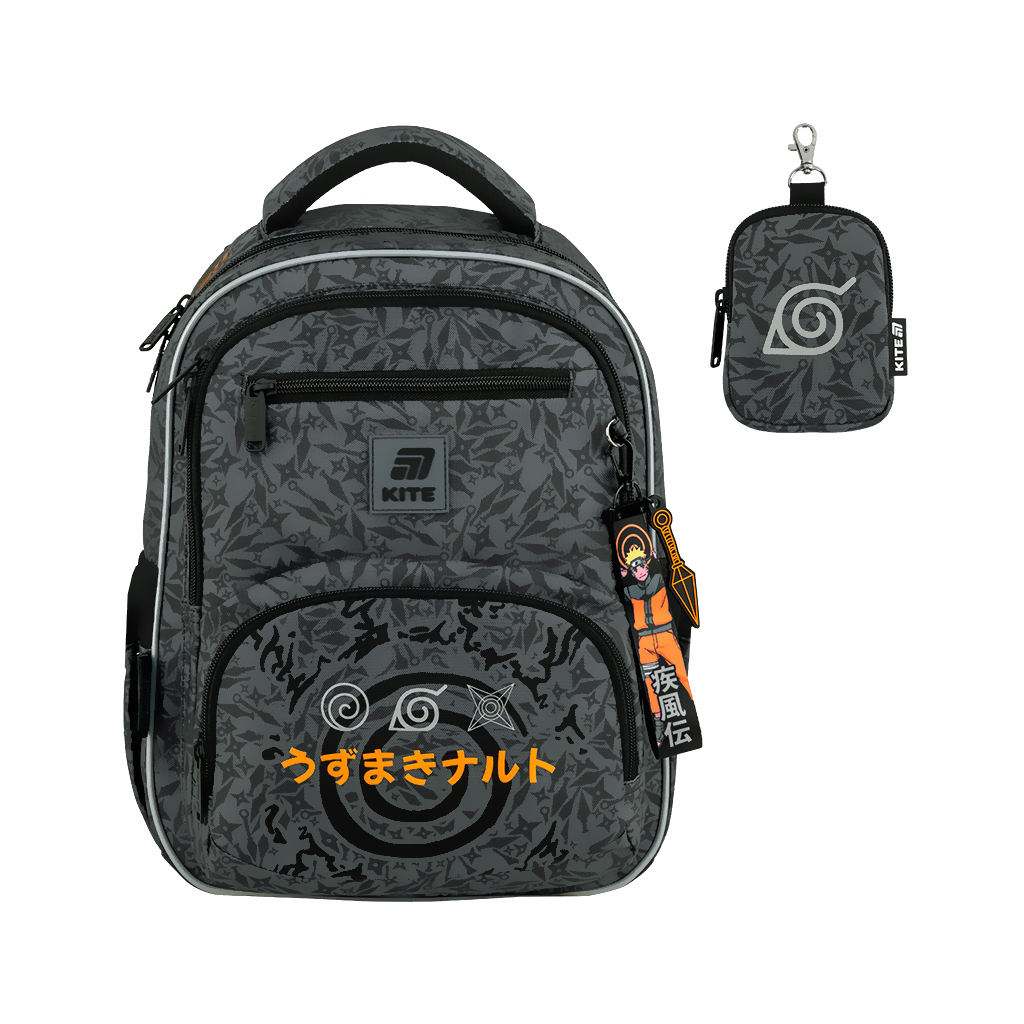 Шкільний набір Kite Education Naruto Shippuden 773 (рюкзак + пенал + сумка для взуття) (SET_NR25-773M)