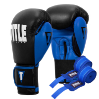 Boxing gloves Title Boxing Dynamic Strike Black/Blue 12 oz (XDBG 12 BK/BL)