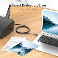 Кабель для принтера USB 2.0 AM/BM 5.0m black Vention (COQBJ)