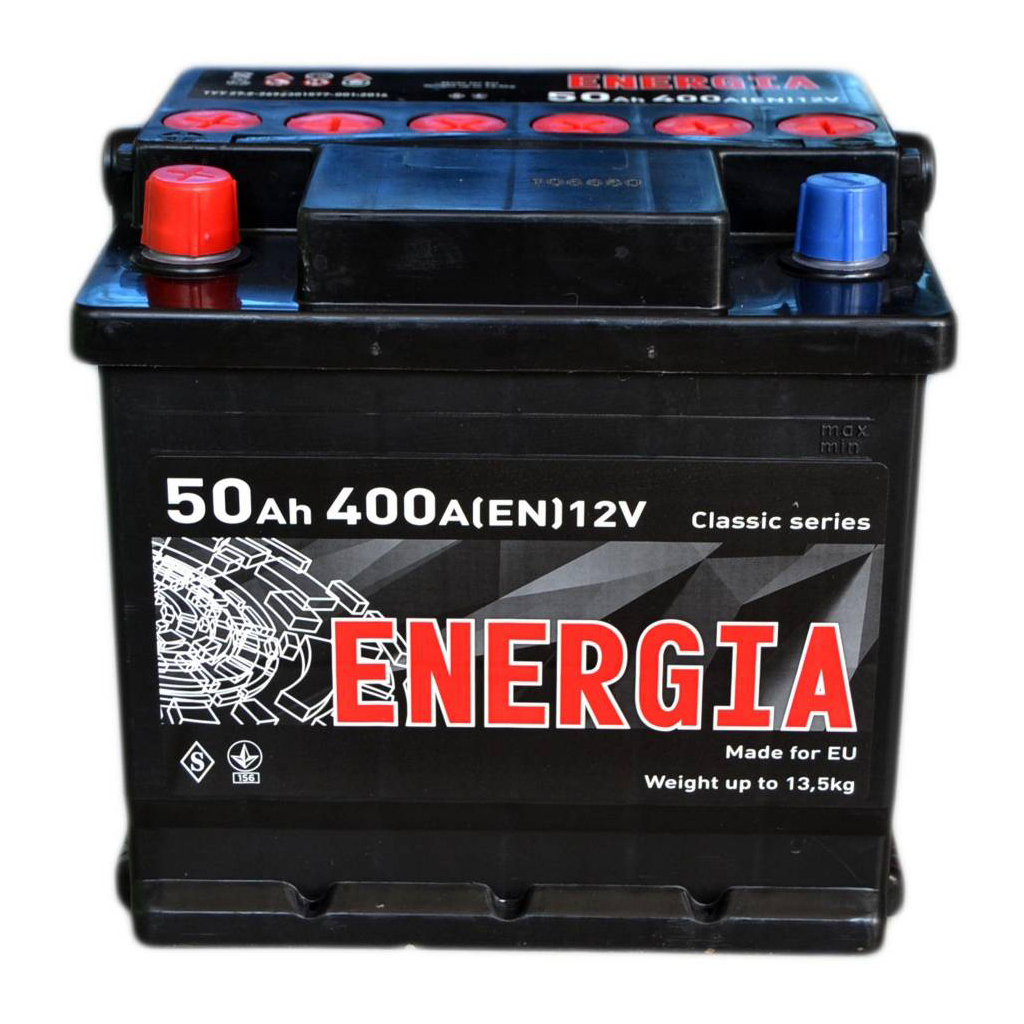 Акумулятор автомобільний ENERGIA 50Ah (+/-) 400EN (000022384) Акумулятор автомобільний ENERGIA 50Ah (+/-) 400EN (000022384)