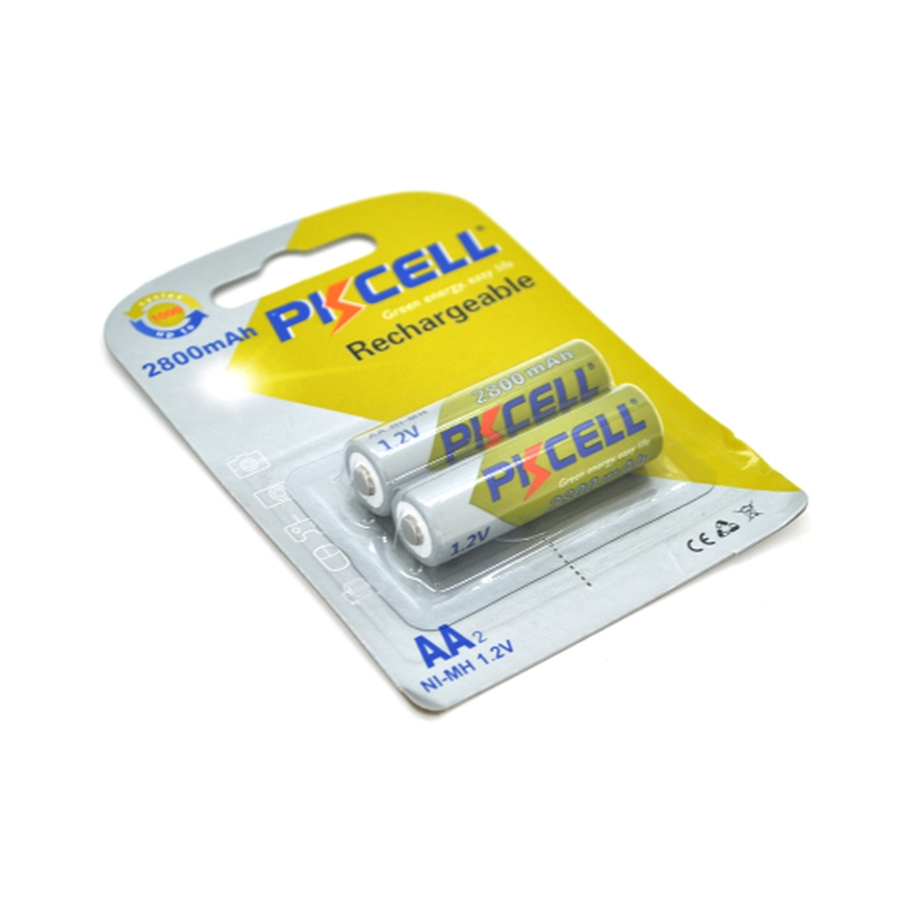 Акумулятор PkCell AA R6 2800mAh 1.2V NiMH Rechargeable Battery, 2шт/бл (PC/AA2800-2B)