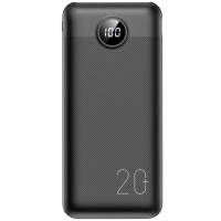 Батарея універсальна VEGER 20000mAh L20S 20W PD QC LCD black (6970453555362)