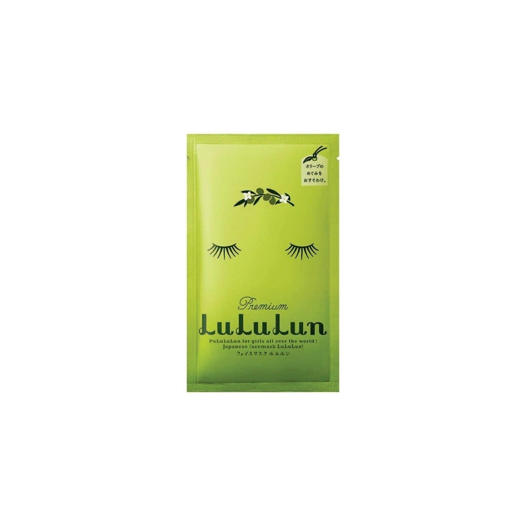 Маска для обличчя Lululun Face Mask Shodoshima Olive Живильна З екстрактом оливкового листя 1 шт х 5 уп (4582305065282)
