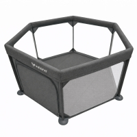 Дитячий манеж Velano шестикутний Star, grey (46162)