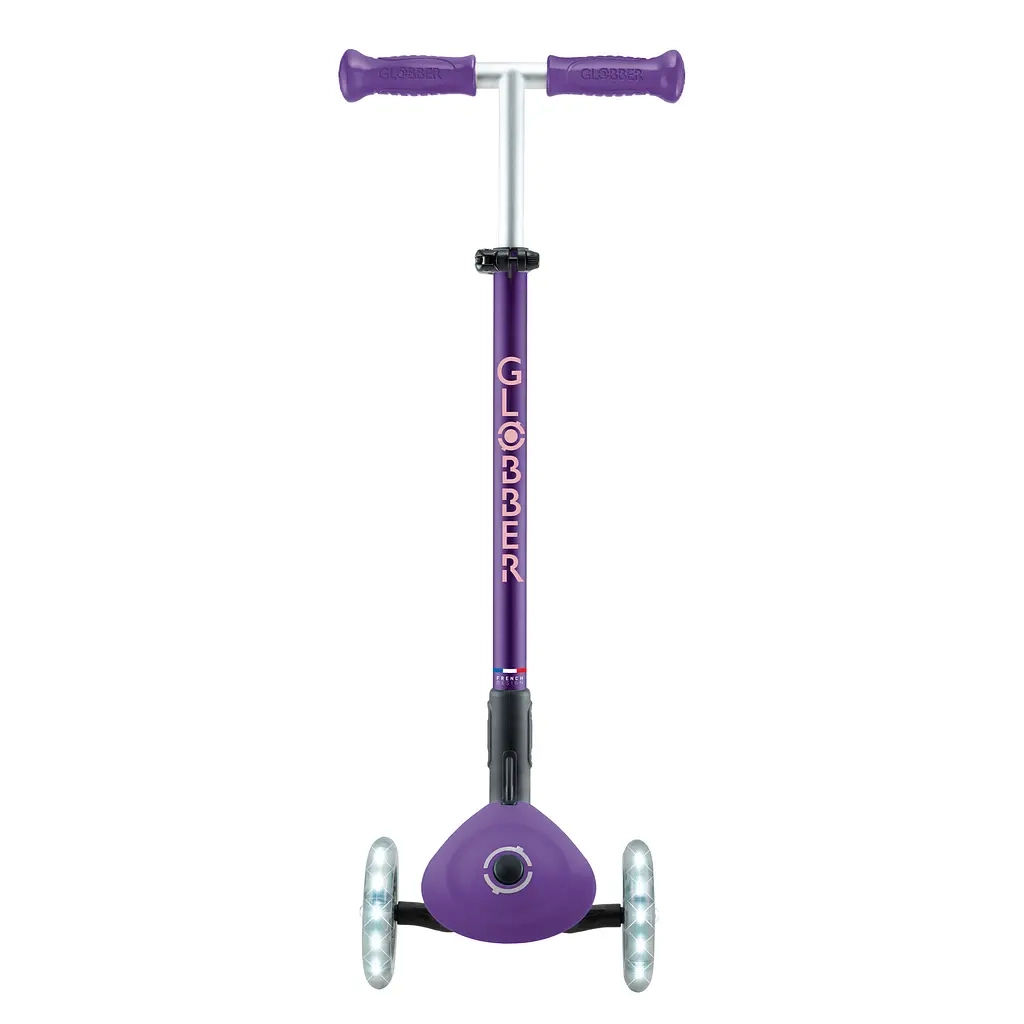 Самокат Globber серії Elite Lights фіолетово-рожевий Колеса з підсвічуванням (439-603-3) Самокат Globber серії Elite Lights фіолетово-рожевий Колеса з підсвічуванням (439-603-3)