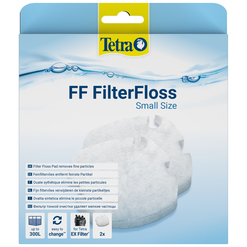 Наповнювач для акваріумного фільтра Tetra Filter Floss для зовнішнього фільтра EX 600/1000 волокнистий 2 шт (4004218808775)