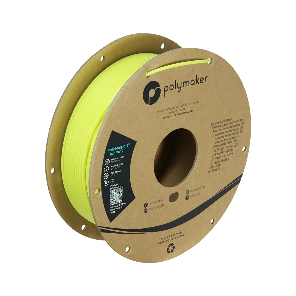 Пластик для 3D-принтера Polymaker PA12 PolySupport Breakaway 1,75mm 0,5kg Grass Green (PW01001)