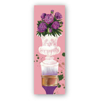 Bookmarks for books by Lyutsynka "Brush. Flowers" 1 pc. (LK000000043) (2000000000043)