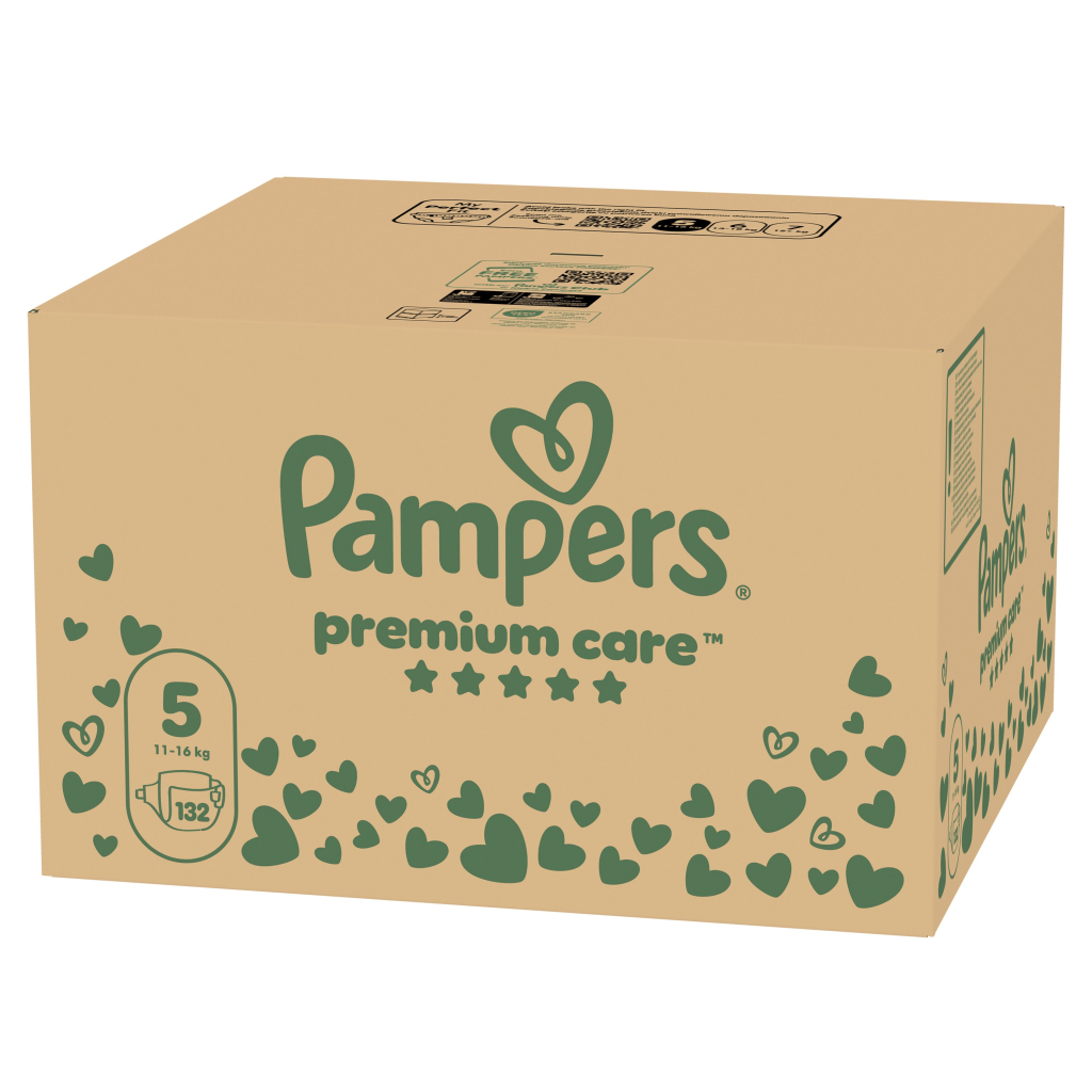 Підгузки Pampers Premium Care Розмір 5 (11-16 кг) 132 шт (8006530223478) Підгузки Pampers Premium Care Розмір 5 (11-16 кг) 132 шт (8006530223478)