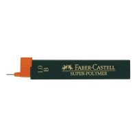 Lead for mechanical pencil Faber-Castell Super-Polymer B (diameter 1.0 mm), 12 pieces in a pencil case (6055)