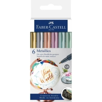 Set of markers Faber-Castell fine metallics for decoration Metallics Marker M (1.5 mm) 12 colors (30353)
