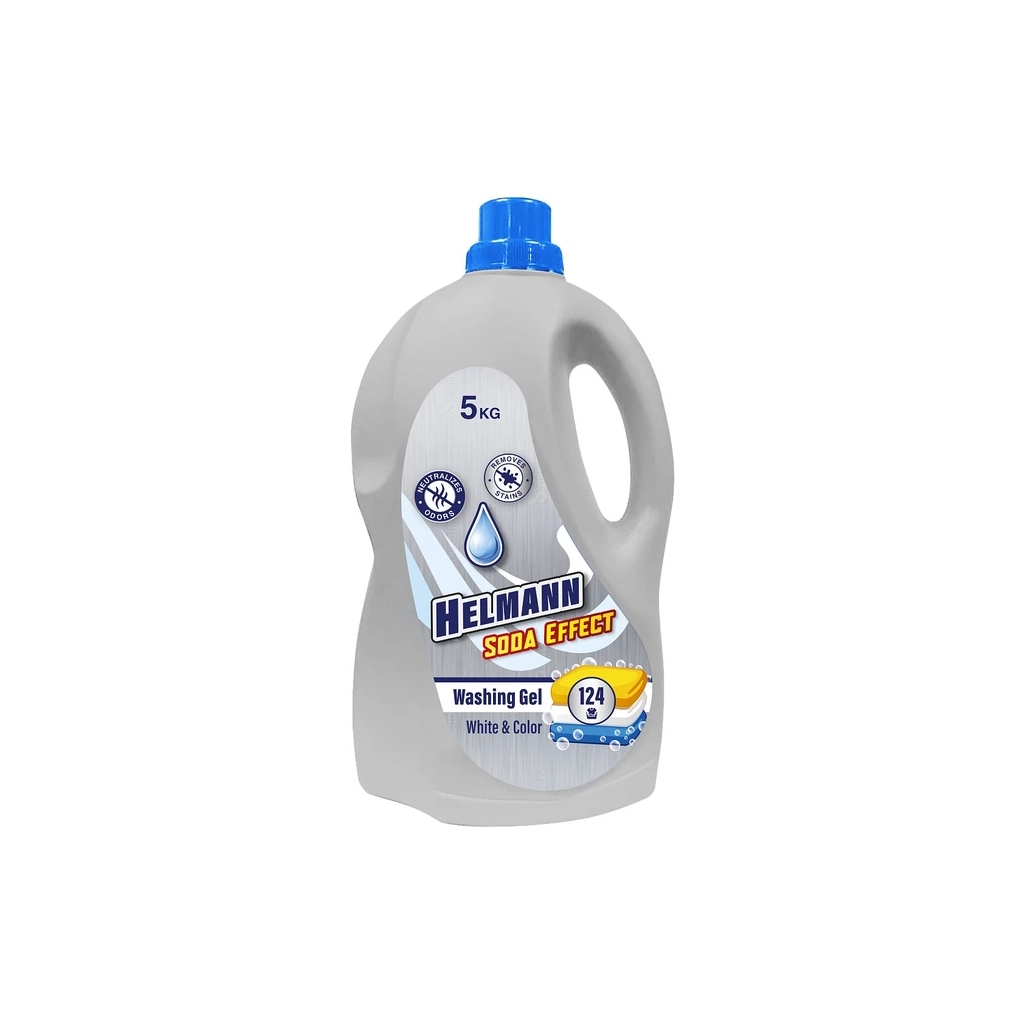 Гель для прання Helmann Soda Effect Для білих та кольорових речей 5 кг (4820268104564)