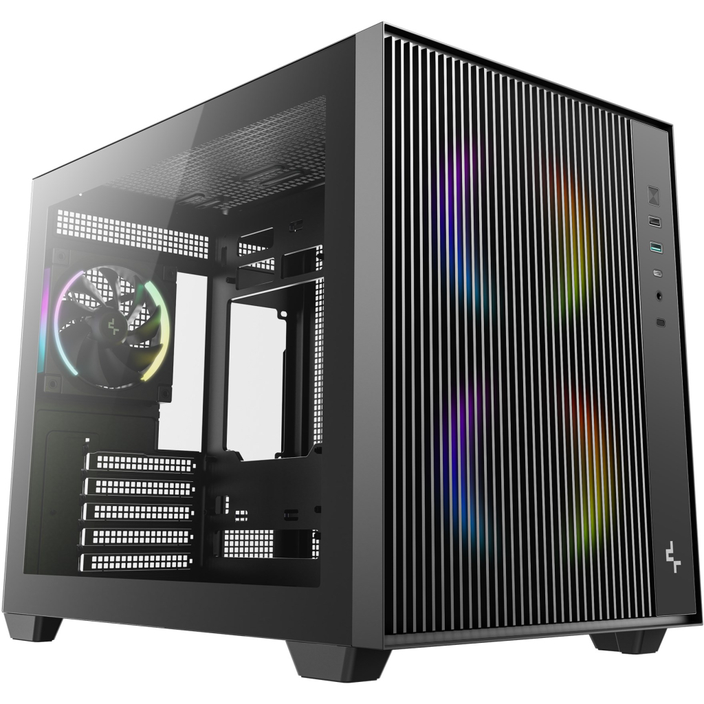 Корпус для ПК Deepcool CG330 Mesh 3F Black (R-CG330MESH-BKANM3-G)