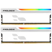 Computer memory module DDR5 32GB (2x16GB) 5600 MHz Onyx White RGB Prologix (PRO32GB5600YWR5K)
