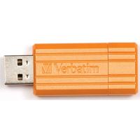 USB флеш накопичувач Verbatim 8Gb Store'n'Go PinStripe orange (47389)