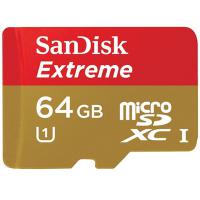 Карта пам'яті SanDisk 64Gb microSDXC eXtreme Class10 UHS-I (SDSDQX-064G-U46A)