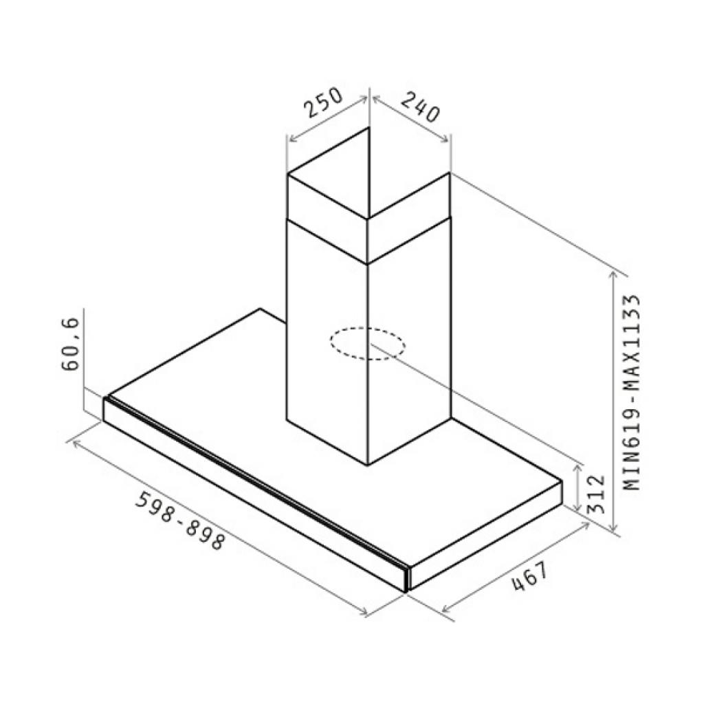 Витяжка кухонна Elica JOY BLIX/A/90 Витяжка кухонна Elica JOY BLIX/A/90