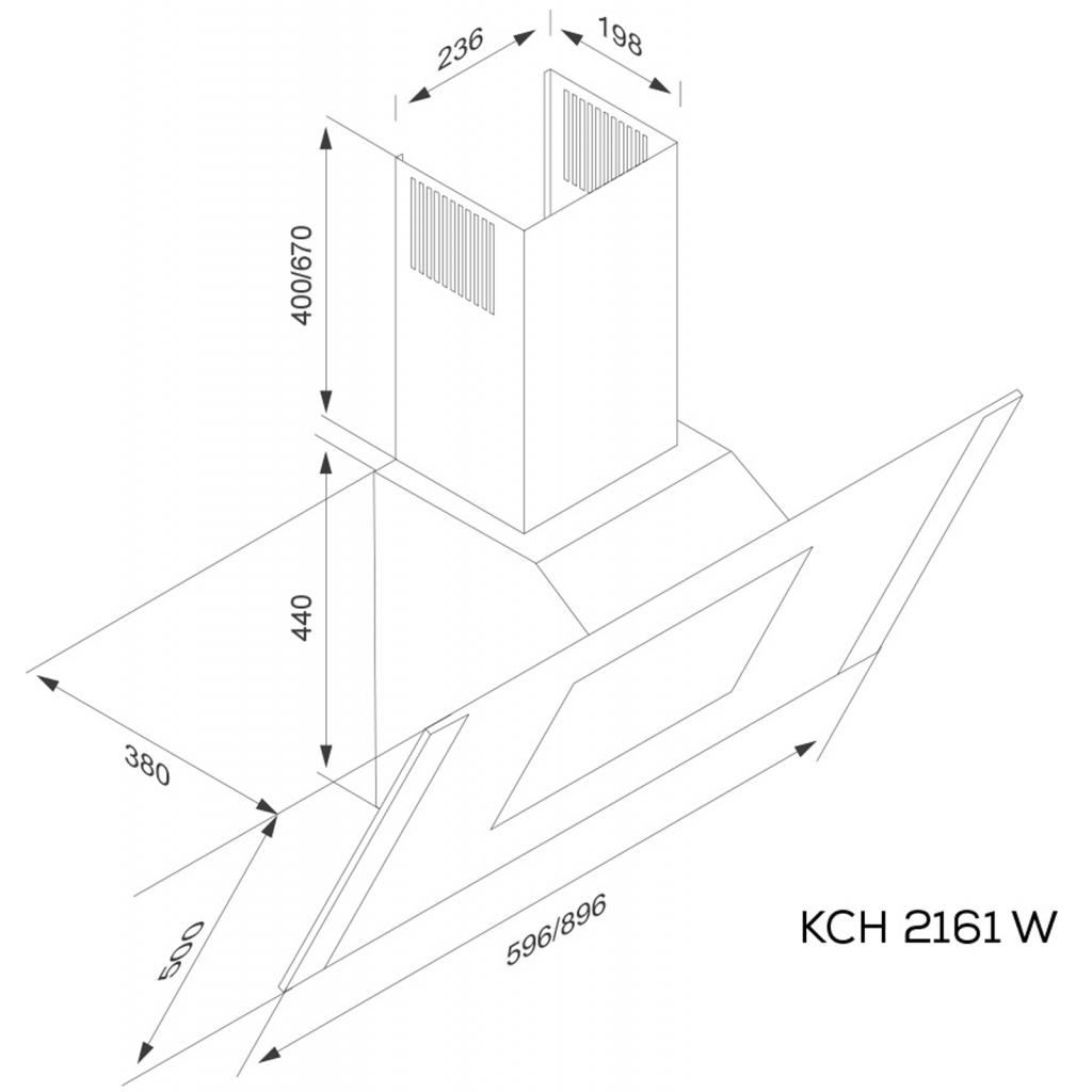 Витяжка кухонна Kernau KCH 2161 W