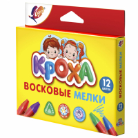 Colored pencils Luch Krokha wax triangle. 12 colors (290638)