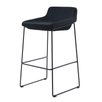 Кухонний стілець Concepto Comfy напівбарний чорний (HBC98-F11-BLACK)