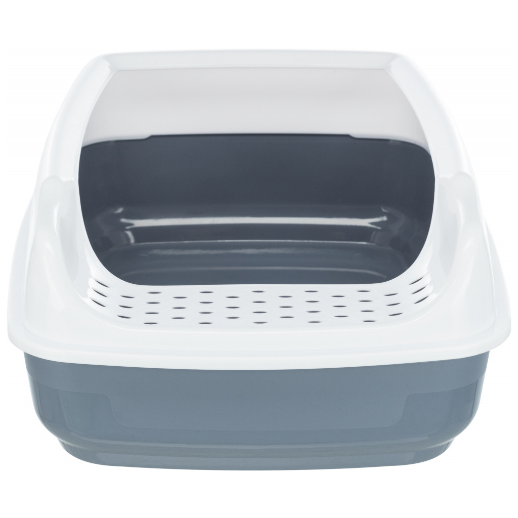 Туалет для котів Trixie "Delio" з рамкою 38х20х50 см (сірий) (4011905403977)