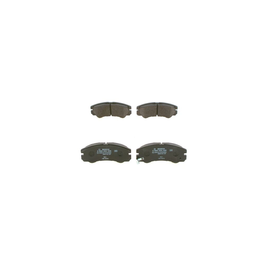 Гальмівні колодки Bosch 0 986 424 366 Гальмівні колодки Bosch 0 986 424 366